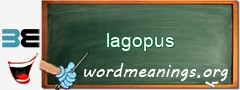 WordMeaning blackboard for lagopus
